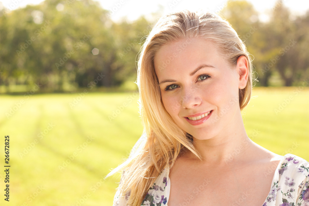 Romantic portrait with space for your message Romantic portrait with space for your message