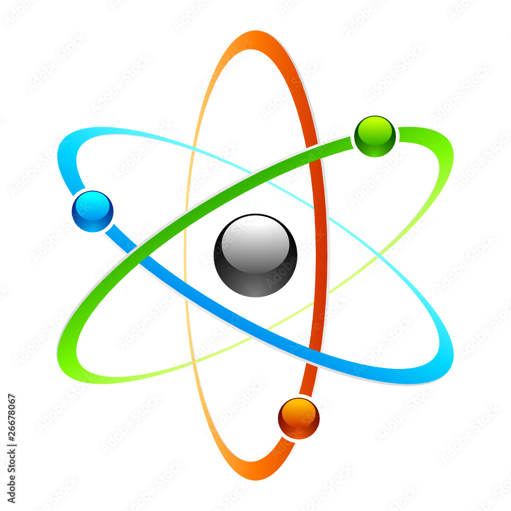 Atom symbol - obrazy, fototapety, plakaty 