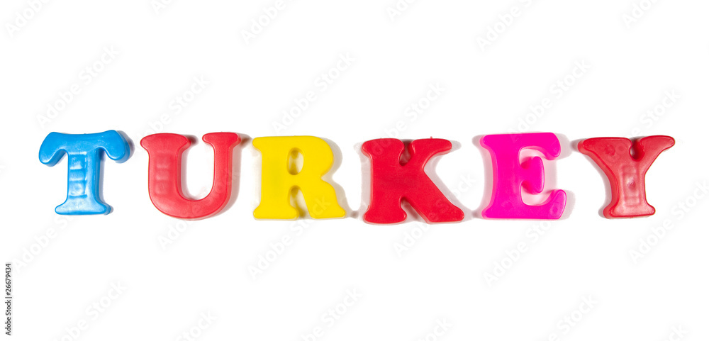 turkey written in fridge magnets turkey written in fridge magnets