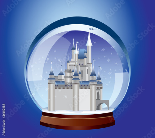 шар с замком / sphere castle