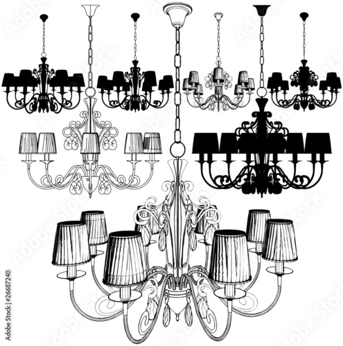 Luster Chandelier Vector 41