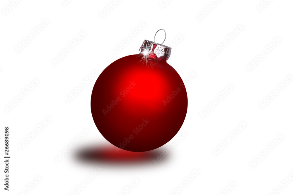 Rote Weihnachtskugel Rote Weihnachtskugel