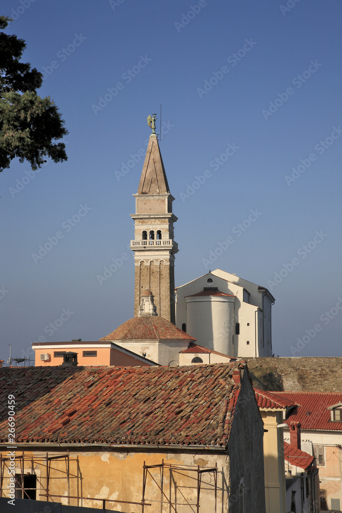 pirano slovenia campanile torre