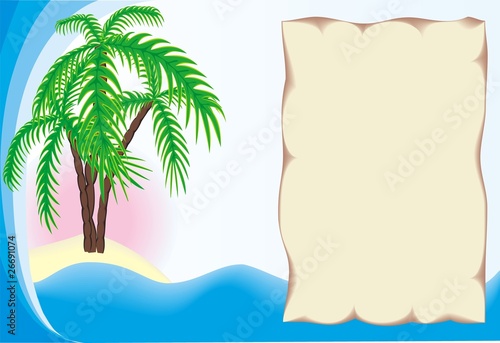 tropical island border