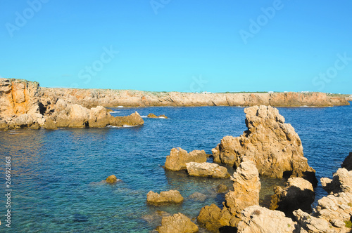 view of Punta Grossa in Menorca  Balearic Islands  Spain