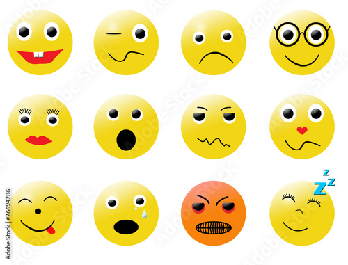 smileys different emotions