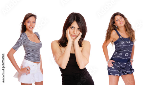 Εκτύπωση καμβά Three women standing