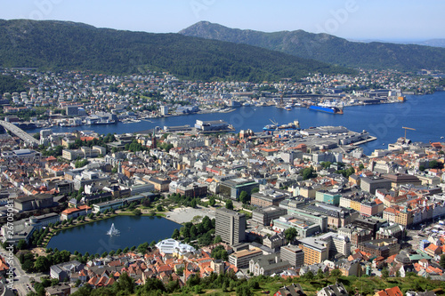 View of Bergen Norway © omers11