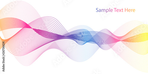 abstract design colorful wave