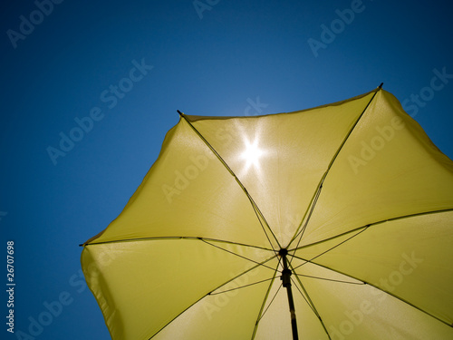 green sun umbrella