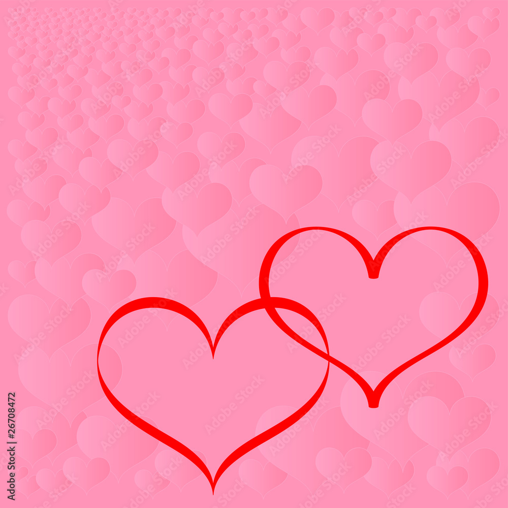 abstract hearts background