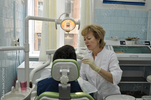 Photography Medical treatment at the dentist office