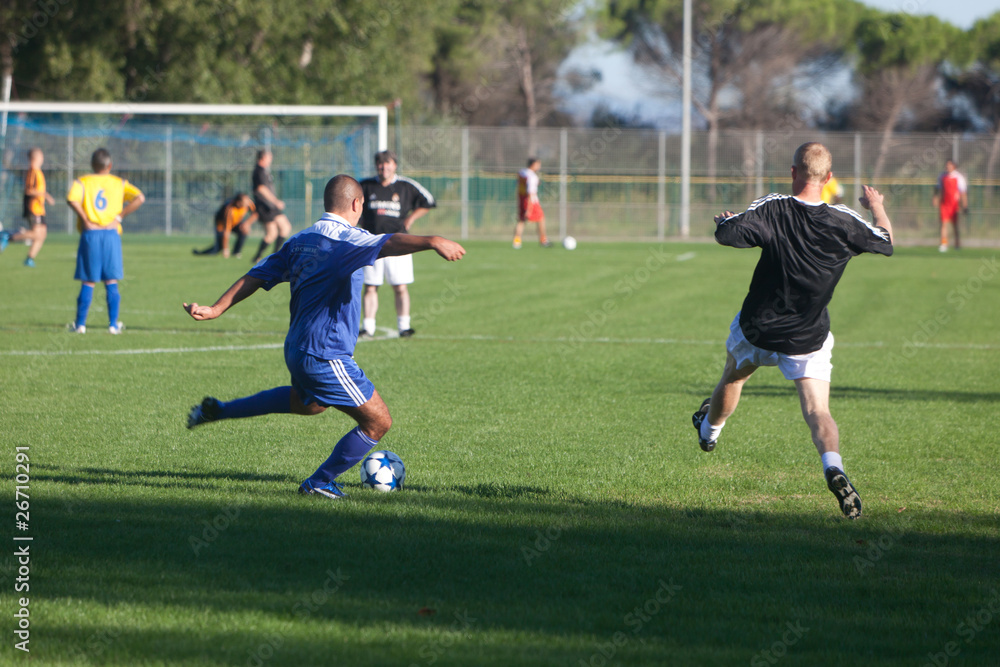 Match de football amateur