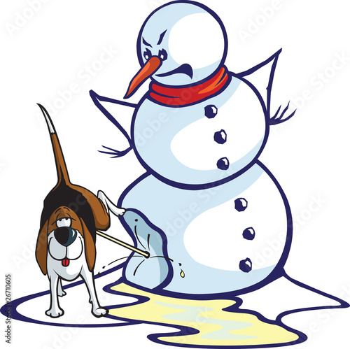 Peed on Snowman