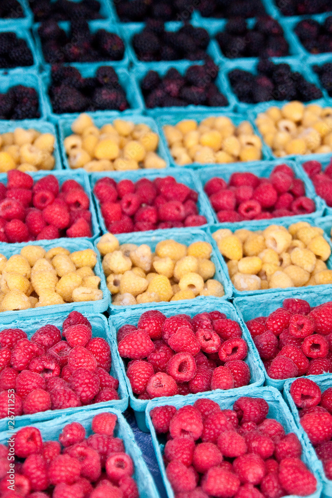 Fresh Berries in Market