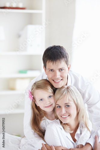 A young family at home