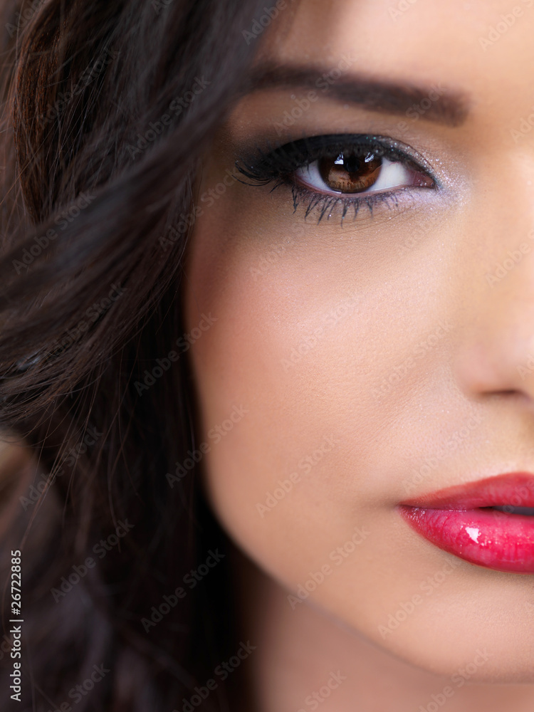 Portrait of beautiful woman looking at camera Portrait of beautiful woman looking at camera