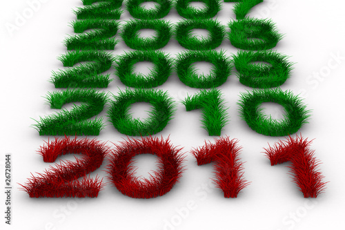 2010 year from grass. Isola...