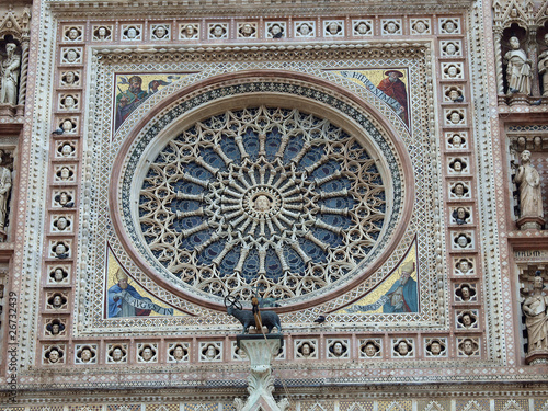 Orvieto Duomo facade.