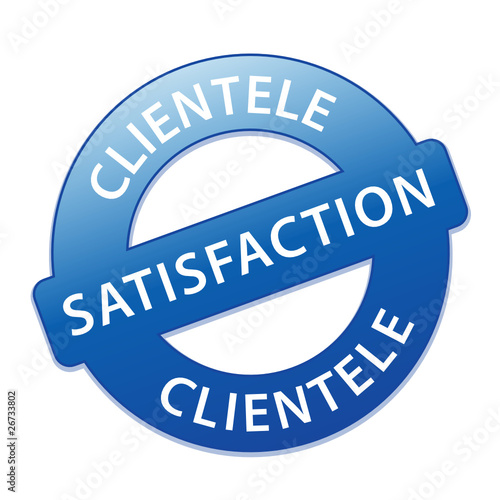 Tampon SATISFACTION CLIENTELE (satisfait service clients qualité