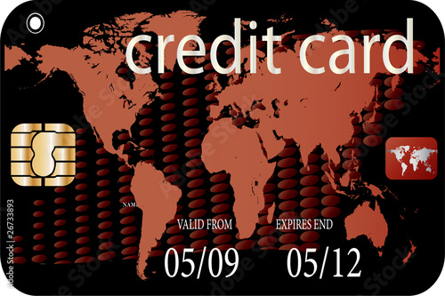credit card - vector