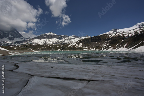 Lago Goillet ghiacciato