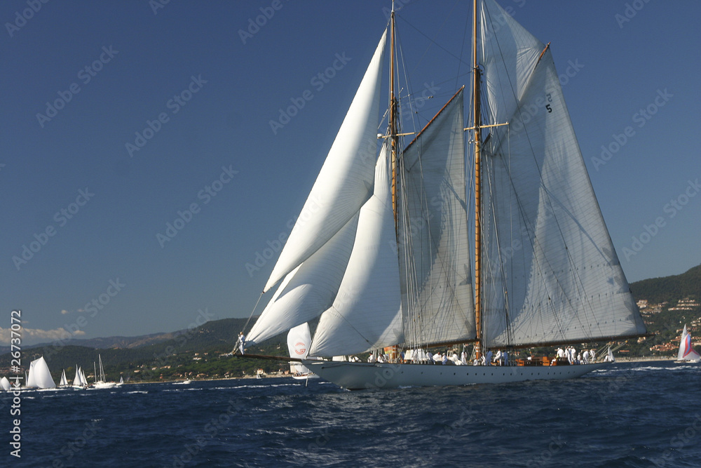 Obraz premium Voiles de Saint-Tropez