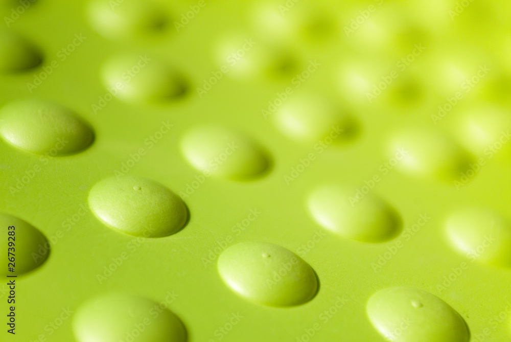 green plastic surface