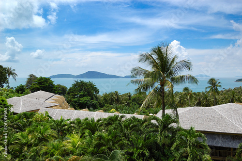 Green environment of modern luxury hotel, Phuket, Thailand © slava296
