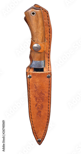 Fotografie single knife in sheath