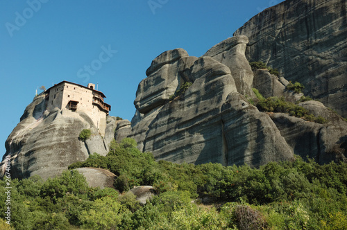 Agios Nikolaos rock monastery at Meteora,Greece,Balkans © kaetana