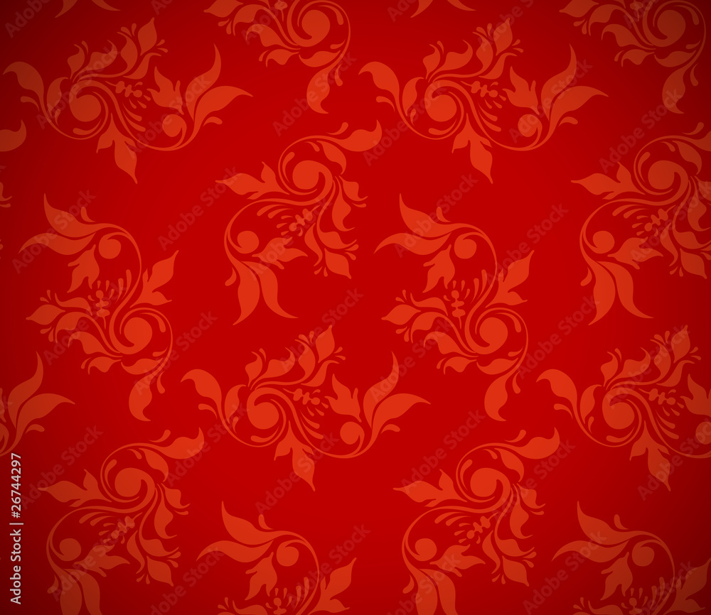 christmas red background, floral seamless texture christmas red background, floral seamless texture