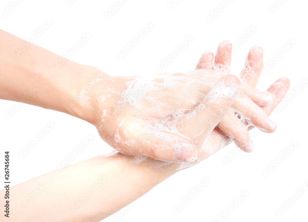 Fototapeta premium Washing hands