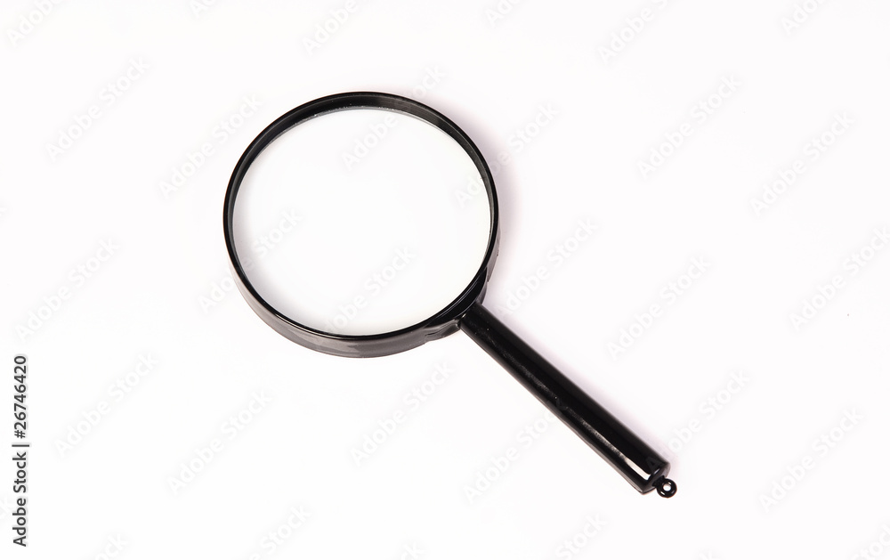 Magnifying glass over white background Magnifying glass over white background