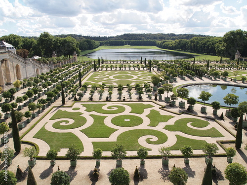 Decorative gardens at Versailles in France