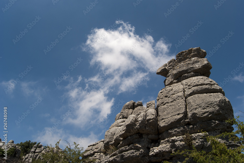 Vista de El Torcal de Antequera