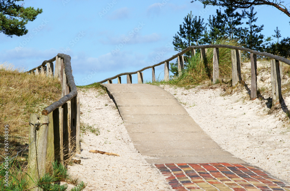 Fototapeta premium Der Weg zum Strand