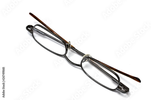 Reading glasses isolated on white