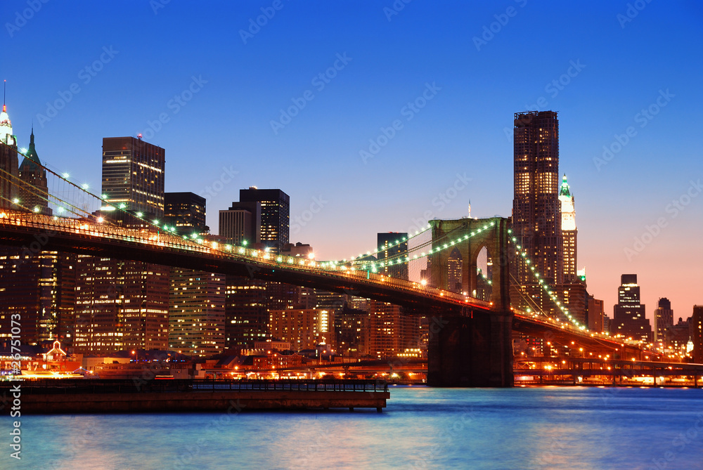 Naklejka premium New York City Manhattan skyline
