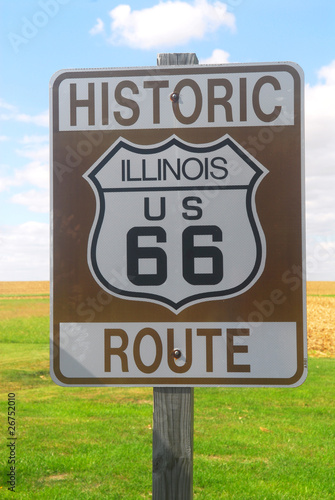 Illinois Route 66 sign