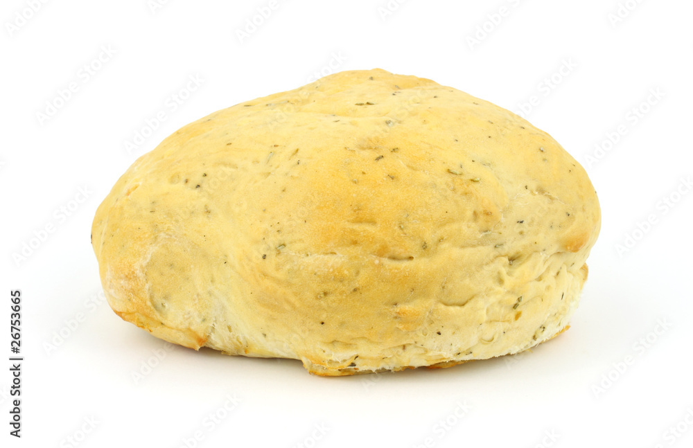 Focaccia bread loaf
