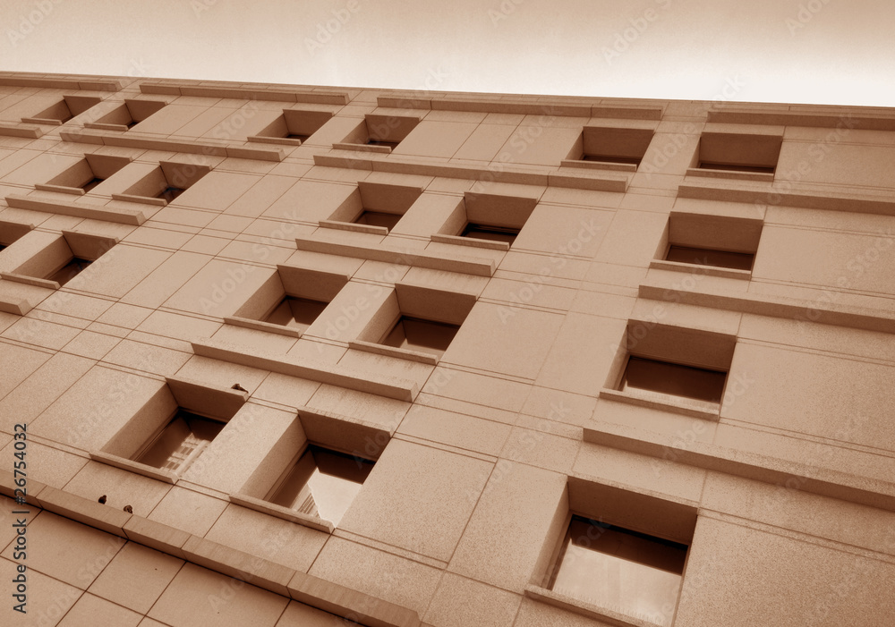 square punched windows Stock Photo Adobe Stock