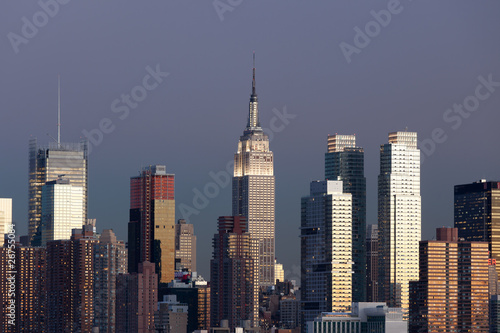 New York City panorama with Manhattan Skyline over Hudson River