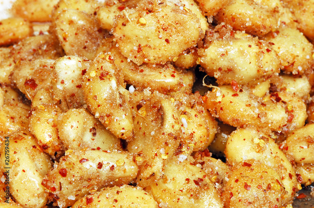 Zalacca mixed with sugar and dry chilli Zalacca mixed with sugar and dry chilli