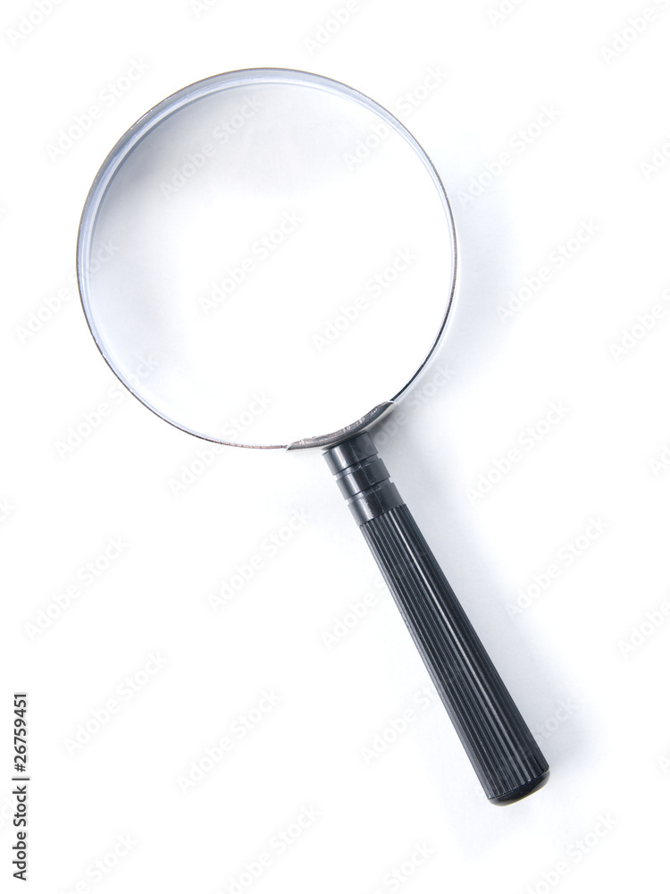 magnifying glass isolated on white background magnifying glass isolated on white background