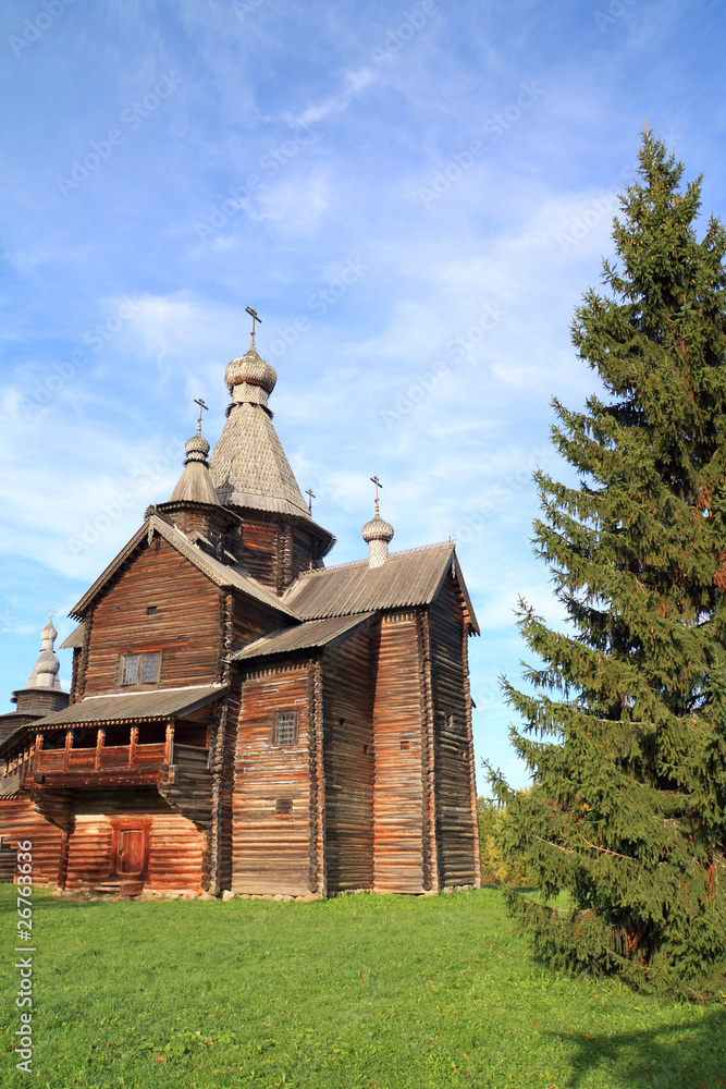 aging orthodox chapel in village