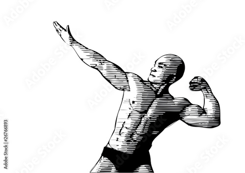 sketching of the bodybuilder 1