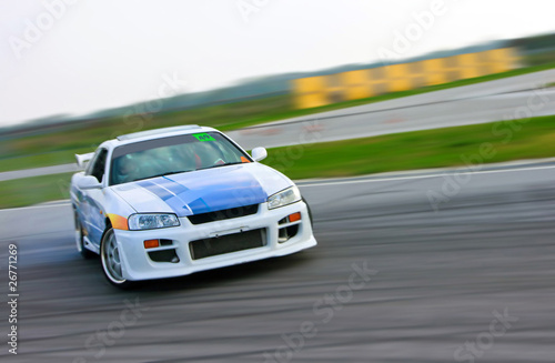 Fotografiet racing car drift