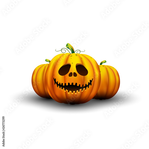 Vector Halloween pumpkins
