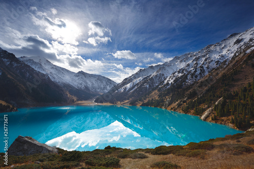 Panorama mountain lake